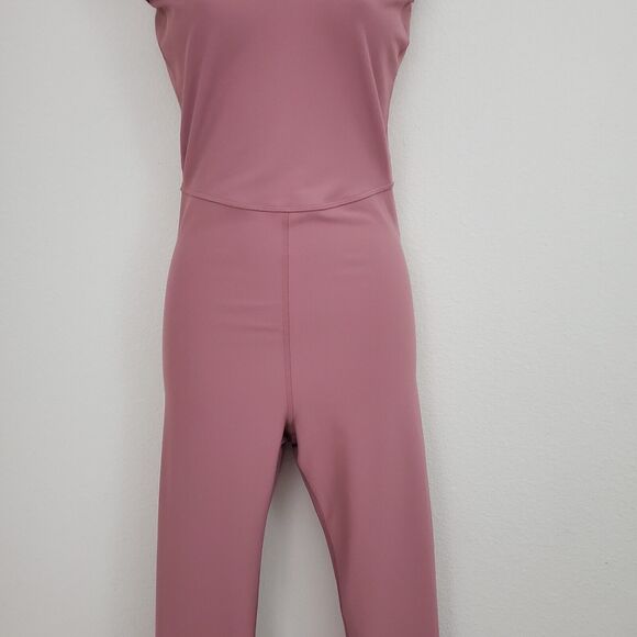 Old Navy Women's Jumpsuit Small Tall Pink Cloud Soft Unitard Active Athletic - Picture 3 of 8